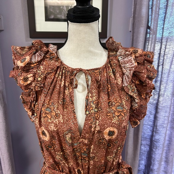 Ulla Johnson Ruffled Midi Dress - Picture 7 of 8